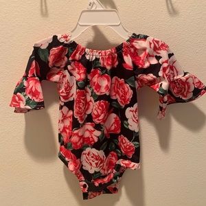 Floral body suit